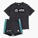 adidas MERCEDES - AMG PETRONAS FORMULA ONE TEAM DNA KIDS T-SHIRT UND SHORTS SET Schwarz 143355 1