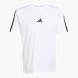 adidas Essentials 3-Streifen Single Jersey T-Shirt Weiß 141421 1