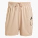 adidas Essentials Small Logo Cargo Chelsea Shorts Beige 142487 1