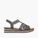 Rieker Damen Keilsandaletten Grau 137276 1