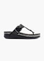 Catwalk Chancla de dedo Negro 26429 1