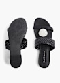 Graceland Flache Pantolette Schwarz 20586 3