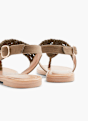 Graceland Toe post sandal Khaki 19860 5