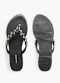 Graceland Sandal med tå-split Sort 705 3