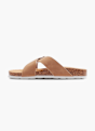 Graceland Footbed sandal Cognac 57397 2