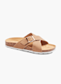 Graceland Footbed sandal Cognac 57397 6