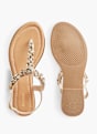 Graceland Sandalias de dedo Oro 1475 3