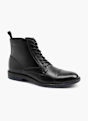 AM SHOE Fűzős bokacsizma fekete 33116 6