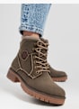 TOM TAILOR Bottes à lacets Kaki 4407 7