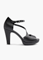 Graceland Zapatos peep-toes Negro 21092 1