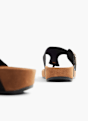 Graceland Sandal med tårem Svart 7340 4