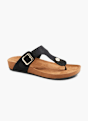 Graceland Sandal med tårem Svart 7340 6