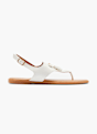 Claudia Ghizzani Sandal med tå-split Hvid 4720 1