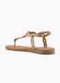 Graceland Toe post sandal Gold 12939 3