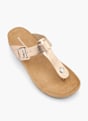 Graceland Sandal med tå-split Guld 13056 2