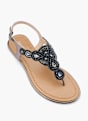 Catwalk Sandalias de dedo Negro 12904 2
