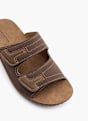 Memphis One Flache Pantolette Braun 32255 2