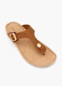 Graceland Sandal med tå-split Brun 62480 2