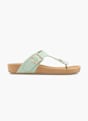 Graceland Sandal med tå-split Grøn 62485 1