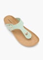 Graceland Sandal med tå-split Grøn 62485 2