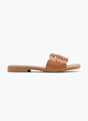 Graceland Flache Pantolette Cognac 63065 1