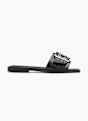 Catwalk Flache Pantolette Schwarz 76010 1