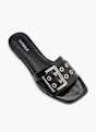 Catwalk Flache Pantolette Schwarz 76010 2