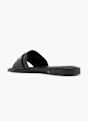 Catwalk Flache Pantolette Schwarz 76010 3