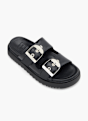Buffalo Ciabatta con plantare profondo Nero 76043 2