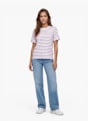 PIECES T-Shirt Fioletowy 123001 3