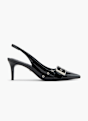 Buffalo Slingback heel Black 123489 1