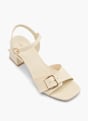Graceland Högklackad sandal Beige 124289 2