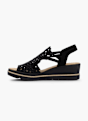 Rieker Sandales à talons Noir 128440 3