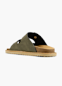 Graceland Tieffuß Pantolette Khaki 139927 3