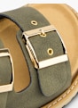 Graceland Tieffuß Pantolette Khaki 139927 5