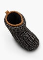 Casa mia Plush slipper Black 158036 2