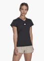 adidas AEROREADY Train Essentials Minimal Branding V-Neck T-Shirt Schwarz 143120 2