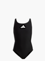 adidas Solid Small Logo Badeanzug Schwarz 131749 1
