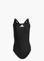 adidas 3 Bar Logo Badeanzug Schwarz 131732 1