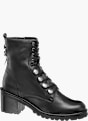 5th Avenue Botins com cordões Preto 33816 1