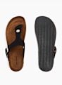 Graceland Sandal med tå-split Sort 9787 3