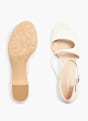 Graceland Sapato de salto com fivela Branco 4994 3