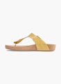 Graceland Sandal med tå-split Gul 17033 2
