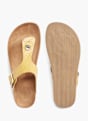 Graceland Sandal med tå-split Gul 17033 3