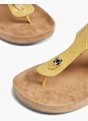 Graceland Sandal med tå-split Gul 17033 5
