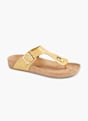 Graceland Sandal med tå-split Gul 17033 6