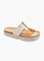 Graceland Tieffuß Pantolette Beige 20283 6