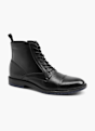 AM SHOE Gležnjarji z vezalkami Črna 33116 6