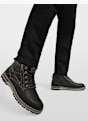 AM SHOE Schnürboots Schwarz 12979 5