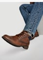 AM SHOE Gležnjarji z vezalkami Rjava 27886 5